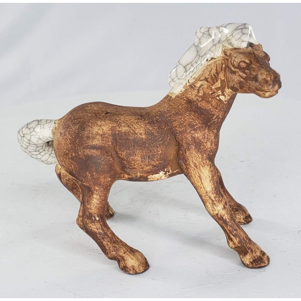 Vintage Treasure Craft Ceramic Horse Colt Figurine 1970s HTF